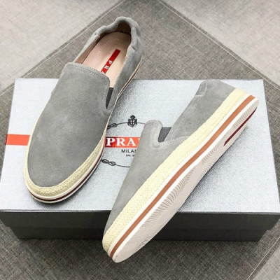 Prada 2019 Mens Casual Suede Slip-on - 프라다 남성 캐쥬얼 스웨이드 슬립온 Pra0594x.Size(240 - 275).그레이