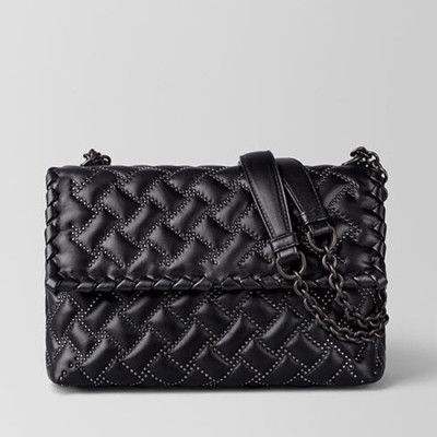 Bottega Veneta 2019 Chain Shoulder Bag,25cm - 보테가 베네타 2019 체인 숄더백, 9988,BVB0212,25cm,블랙