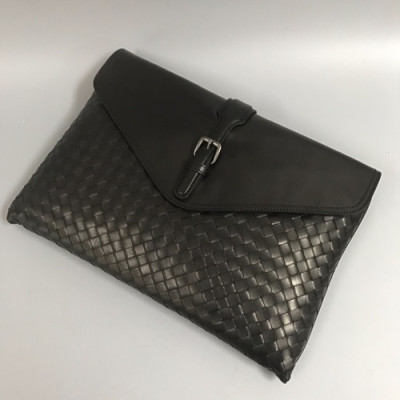 Bottega Veneta 2019 Leather Clutch Bag,35cm - 보테가 베네타 2019 레더 남성용 클러치백 2252,BVB0226,35cm,블랙