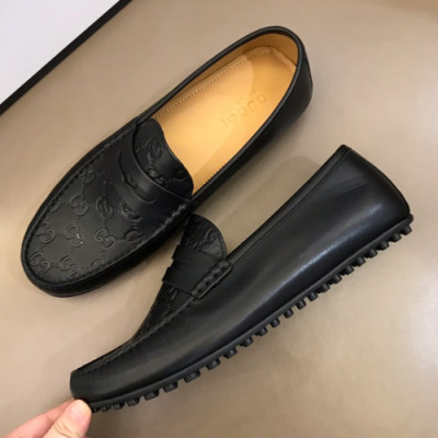 Gucci 2019 Mens Leather Penny Loafer - 구찌 남성 레더 페니 로퍼 Guc01094x.Size(240 - 275).블랙