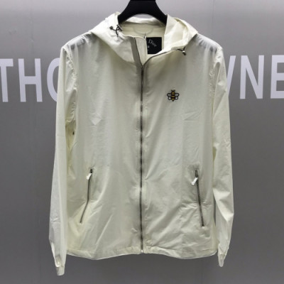 Christian Dior 2019 Couple Logo Casual Windproof Jacket - 디올 커플 로고 바람막이 자켓 Dio0258x.Size(lm- 2xl).화이트