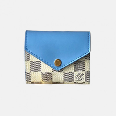 Louis Vuitton 2019 Ladies Zoe Wallet M62932 - 루이비통 여성용 조에 월릿 LOUW0035.Size(9.5cm).스카이블루+화이트