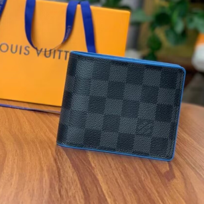 Louis Vuitton 2023 Slender Wallet N60182 - 루이비통 남성용 슬렌더 월릿 반지갑 LOUW0058.Size(11.5cm).블루