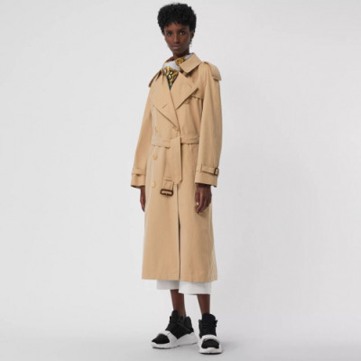 Burberry 2019 Womens Classic Heritage Trench Coat - 버버리 여성 클래식 트렌치 코트 Bur0764x.Size(s - 2xl).카키