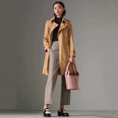 [클래식]Burberry 2019 Womens Classic Heritage Trench Coat - 버버리 여성 클래식 빈티지 트렌치 코트 Bur0776x.Size(s - 2xl).카멜