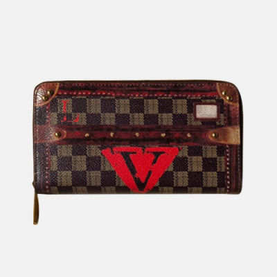 Louis Vuitton 2019 Zippy Wallet M63490 -  루이비통 지피 월릿 장지갑 LOUW0105.Size(19.5CM).브라운