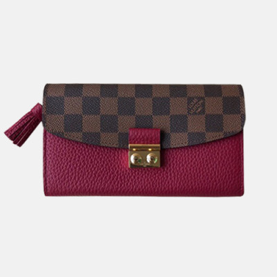 Louis Vuitton 2019 Croisette Compact Wallet N60215 - 루이비통 여성용 크로아제트 컴팩트 월릿 장지갑LOUW0112.Size(20cm).와인+브라운