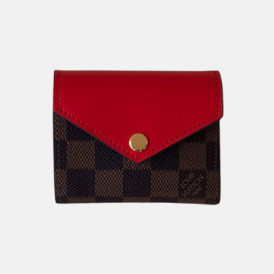 Louis Vuitton 2019 Ladies Zoe Wallet M62932 - 루이비통 여성용 조에 월릿 반지갑 LOUW0129.Size(9.5cm).레드+브라운