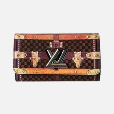 Louis Vuitton 2019 Trunk Twist Wallet M63778 -  루이비통 트렁크 트위스트 월릿 장지갑 LOUW0130.Size(19CM).브라운