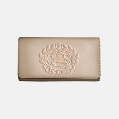 Burberry 2019 Leather Wallet - 버버리 남여공용 레더 장지갑 BURW0033.Size(19CM).연핑크