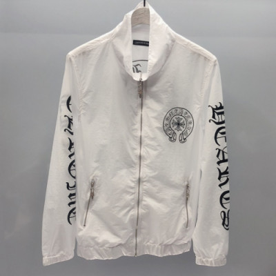 Chrome Hearts 2019 Mm/Wm Logo Cajual Windproof Jacket - 크롬하츠 남자 로고 캐쥬얼 방풍 자켓 Chr0031x.Size(s - xl).화이트