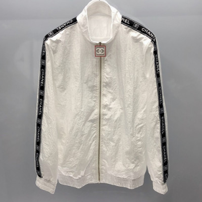 Chanel 2019 Mens Logo Windproof Jacket - 샤넬 남성 로고 방풍 자켓 Cnl0436x.Size(s - xl).화이트