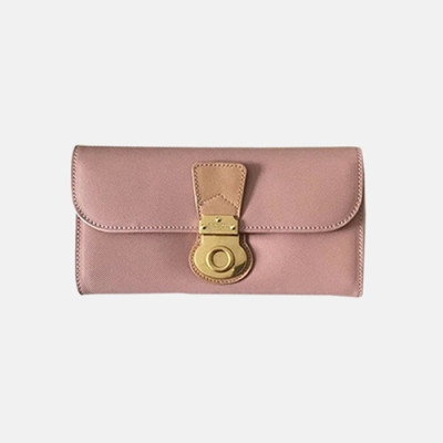 Burberry 2019 Trench Leather Wallet - 버버리 여성용 트렌치 레더 장지갑 BURW0059.Size(19CM).연핑크