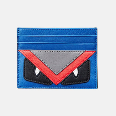 Fendi 2019 Leather Card Purse - 펜디 남여공용 레더 카드 퍼스 FENW0007.Size(10.5cm).블루