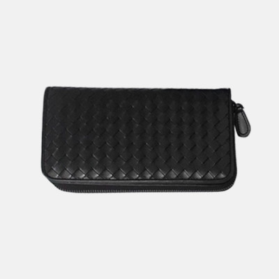 Bottega Veneta 2019 Zip Round Wallet - 보테가베네타 남성용 지퍼 라운드 장지갑 6003-BVW0015,블랙