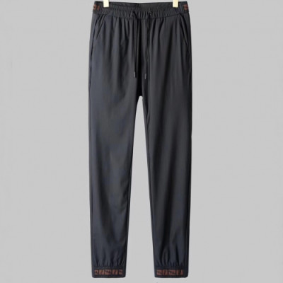 Fendi 2019 Mens Casual Initial Logo Training Pants - 펜디 남성 캐쥬얼 이니셜 로고 트레이닝 팬츠 Fen0263x.Size(30 - 38).블랙