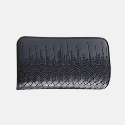 [매장판]Bottega Veneta 2019 Zip Round Wallet - 보테가베네타 남여공용 지퍼 라운드 장지갑 114076-BVW0101,19cm.블루+블랙