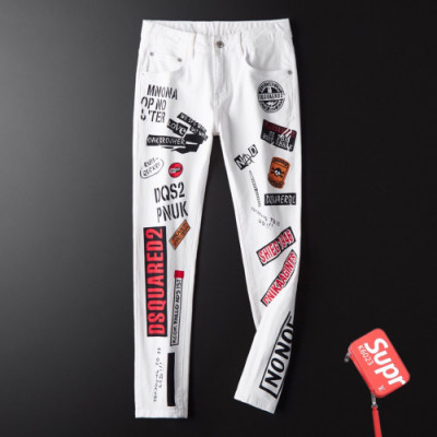 Dsquared2 2019 Mens Slim Fit Denim Pants - 디스퀘어드2 남성 슬림핏 데님 팬츠 Dsq0020x.Size(28 - 38).화이트