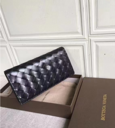 Bottega Veneta 2023 Wallet - 보테가베네타 남여공용 장지갑 244689-BVW0106,19cm.블랙