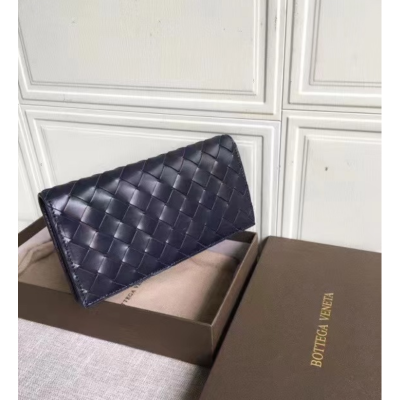 Bottega Veneta 2023 Wallet - 보테가베네타 남여공용 장지갑 244689-BVW0107,19cm.네이비