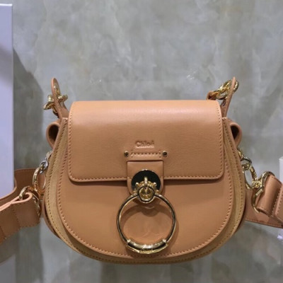 Chole 2019 Tess Leather Shoulder Bag, 20cm -  끌로에 2019 테스 레더 숄더백,CLB0051,20cm,연핑크