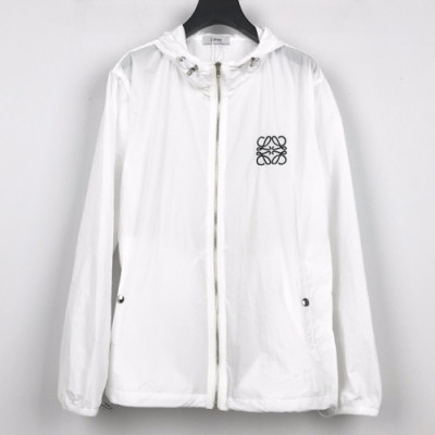 Loewe 2019 Mens Logo Sunscreen Windproof Jacket - 로에베 남성 로고 자외선차단 방풍자켓 Loe0056x.Size(m - 2xl).화이트