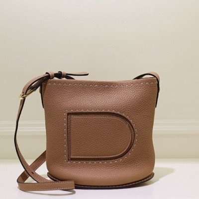 Delvaux 2019 Pin Leather Shoulder Bag,20CM - 델보 2019 핀 레더 숄더백,DVB0006 .20CM,카멜베이지