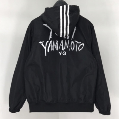 Y-3 2019 Mens Logo Printing Sunscreen Windproof Jacket- 요지야마모토 남성 로고 프린팅 자외선차단 방풍자켓 Y3/0030x.Size (s - xl).블랙