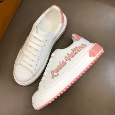 Louis Vuitton 2019 Womens Initial Logo Lambskin Sneakers  - 루이비통 여성 이니셜 로고 램스킨 스니커즈 Lou01080x.Size(225 - 245).연핑크