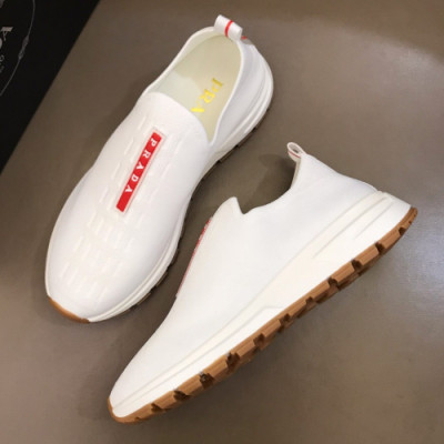 Prada 2019 Mens Casual Canvas Runner  - 프라다 남성 캐쥬얼 캔버스 러너 Pra0617x.Size(240 - 270).화이트