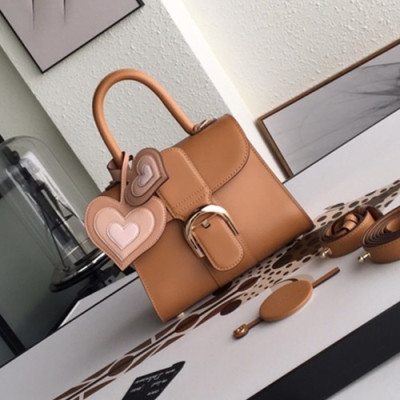 Delvaux 2019 Brillant Leather Tote Shoulder Bag,20CM - 델보 2019 브리앙 레더 토트 숄더백,DVB0152.20CM,연카멜