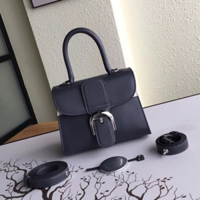 Delvaux 2019 Brillant Frence Box Leather Tote Shoulder Bag,20CM - 델보 2019 브리앙 프렌스 박스 레더 토트 숄더백,DVB0238.20CM,다크그레이