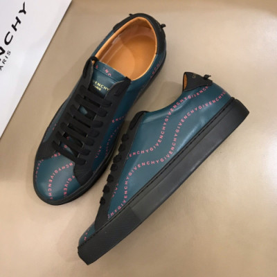 [매장판신상]Givenchy 2019 Mens Logo Leather Sneakers - 지방시 남성 로고 레더 스니커즈 Giv0156x.Size(240 - 270).다크그린