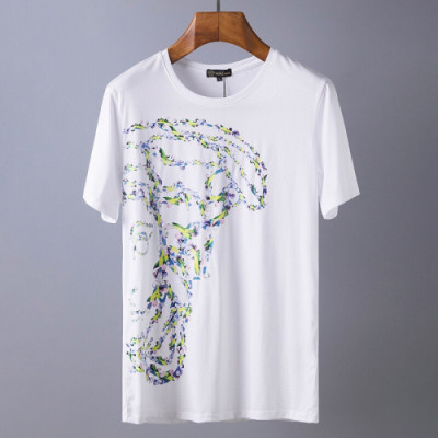 Versace 2019 Mens Printing Short Sleeved Tshirt - 베르사체 남성 프린팅 반팔티 Ver0253x.Size(m - 3xl).2컬러(블랙/화이트)