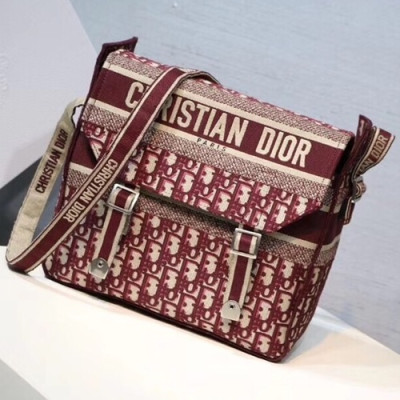 Dior 2019 Canvas Shoulder Bag ,28/30CM - 디올 2019 남여공용 캔버스 숄더백,DIOB0121,28/30CM,레드