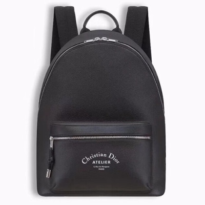 Dior Homme 2019 Leather Back Pack ,42CM - 디올 옴므 2019 레더 남여공용 백팩,DIOB0125,42CM,블랙