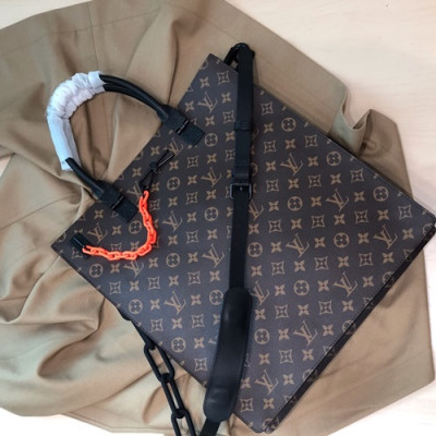 Louis Viutton 2019 Sac Plat Tote Shouder Bag ,36cm - 루이비통 2019 삭 플랫 토트 숄더백 M44475,LOUB1313,39cm,브라운