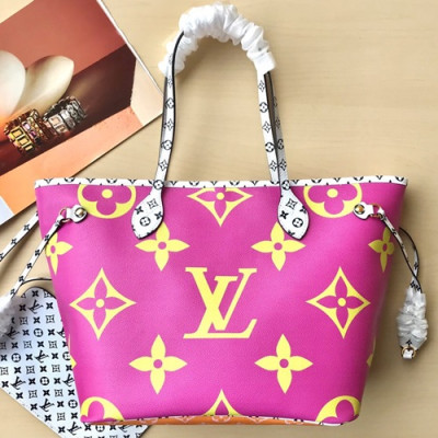 Louis Vuitton 2019 Never Full Tote Shoulder Shopper Bag,32cm - 루이비통 2019 네버풀 토트 숄더 쇼퍼백 M41177 ,LOUB1321,32cm,핫핑크+연퍼플