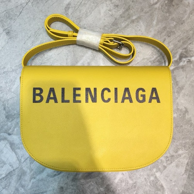 Balenciaga 2019 Ville Day Leather Large Shoulder Bag,24CM - 발렌시아가 2019 빌 데이 레더 라지 숄더백,BGB0284,24CM,옐로우