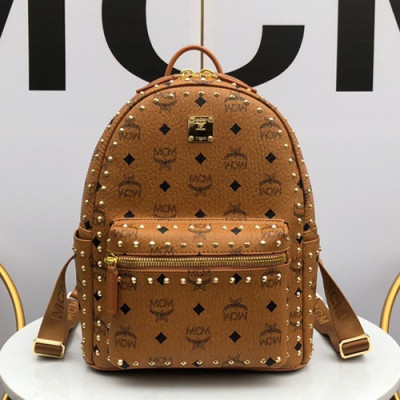 MCM 2019 Visetos Back Pack,17/21/26cm - 엠씨엠 2019 비세토스 남여공용 백팩 MCMB0182, 17/21/26cm,브라운