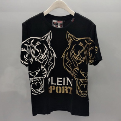 Philipp Plein 2019  Mens Logo Cotton Short Sleeved Tshirt - 필립플레인 남성 로고 코튼 반팔티 Phi0042x.Size(m - 3xl).블랙