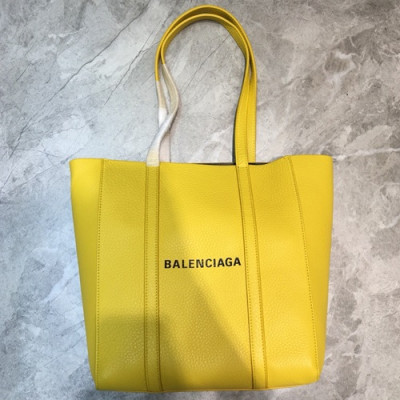 Balenciaga 2019 Leather Tote Shoulder Shopper Bag,21/28CM - 발렌시아가 2019 레더 토트 숄더 쇼퍼백,BGB0312,21/28CM,옐로우