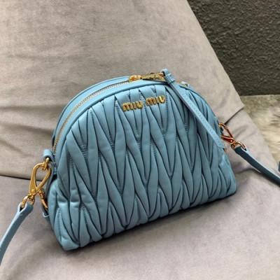 MiuMiu 2019 Shoulder Cross Bag,24cm - 미우미우 2019 숄더 크로스백,5BH092, MIUB0117  , 24cm,스카이블루