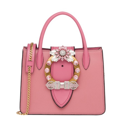 MiuMiu 2019 Lady Tote Shoulder  Bag,24.5cm - 미우미우 2019 레이디 토트 숄더백,5BA043 , MIUB0126, 24.5cm,핑크