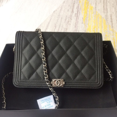 Chanel 2019 WOC Chain Cross Bag,19.5CM - 샤넬 2019 WOC 체인 크로스백,CHAB0679,19.5CM,블랙