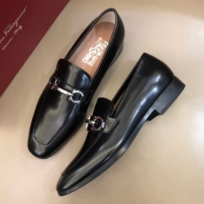 Ferragamo 2018 Mens Gancio Leather Loafer - 페라가모 남성 레더 간치오 레더 로퍼 Fer0277x.Size(240 - 265).블랙