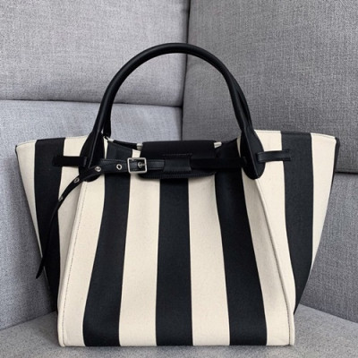 Celine Tote Shoulder Bag,33CM - 셀린느 여성용 토트 숄더백 ,55425-13,33CM,화이트+블랙