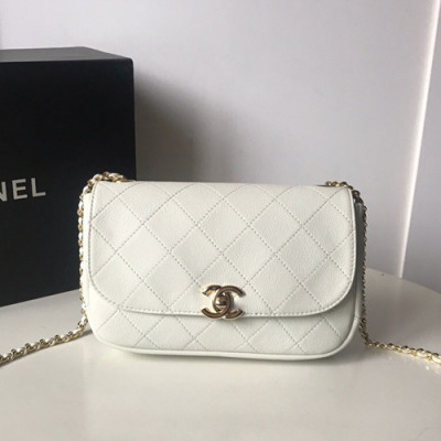 Chanel 2019 Chain Shoulder Cross Bag  ,21CM - 샤넬 2019 체인 숄더 크로스백 CHAB0733,21CM,화이트