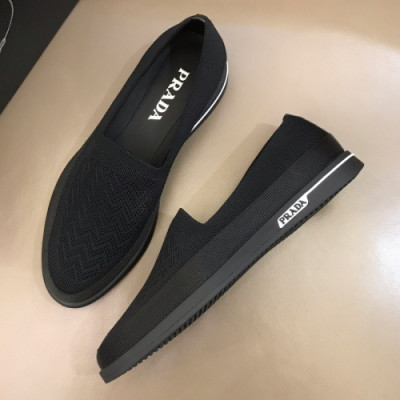 Prada 2019 Mens Business Casual Logo Slip-on - 프라다 남성 비지니스 캐쥬얼 로고 슬립온 Pra0647x.Size(240 - 270).블랙