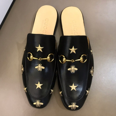 Gucci 2019 Mens Horsbit Signature Honeybee Blopper-mule - 구찌 남성 홀스빗 시그니처 꿀벌 블로퍼뮬 Guc01201x.Size(240 - 275).블랙